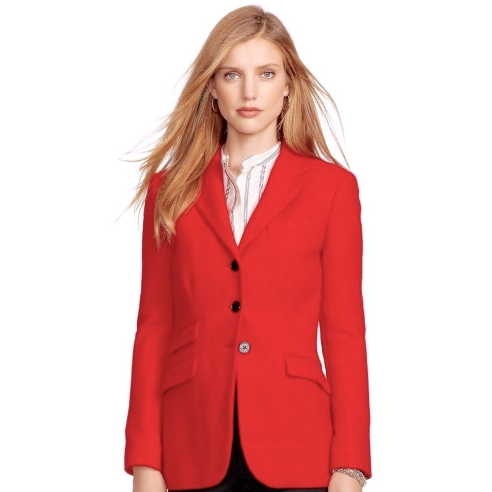 BCBGMAXAZRIA Size 0 Blazer Red‎ BCBG Classic button up jacket like new